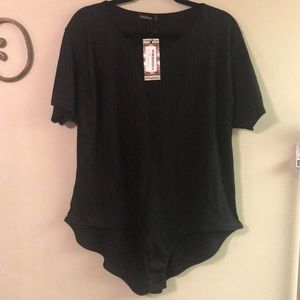 Boohoo Black Bodysuit! Never WORN! Size 22